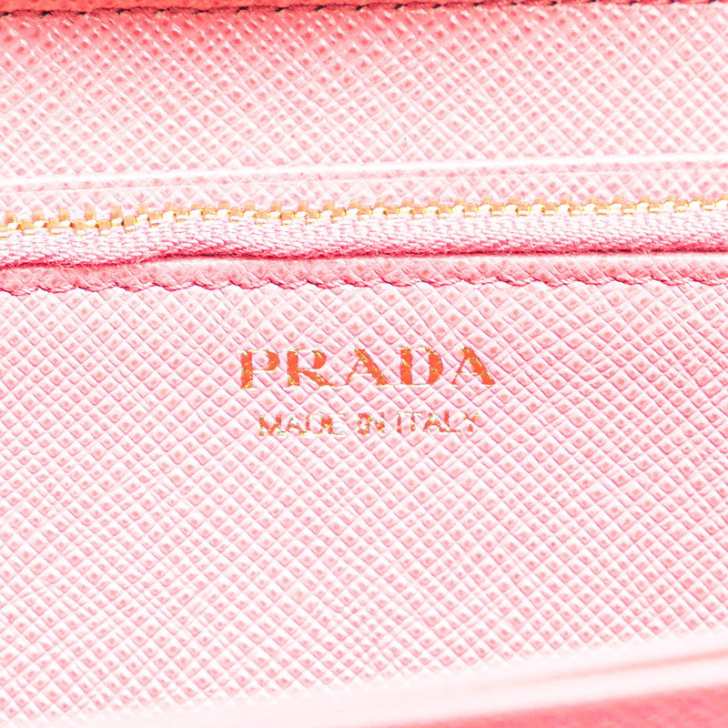 Prada Saffiano Zip Around Wallet 1ML506