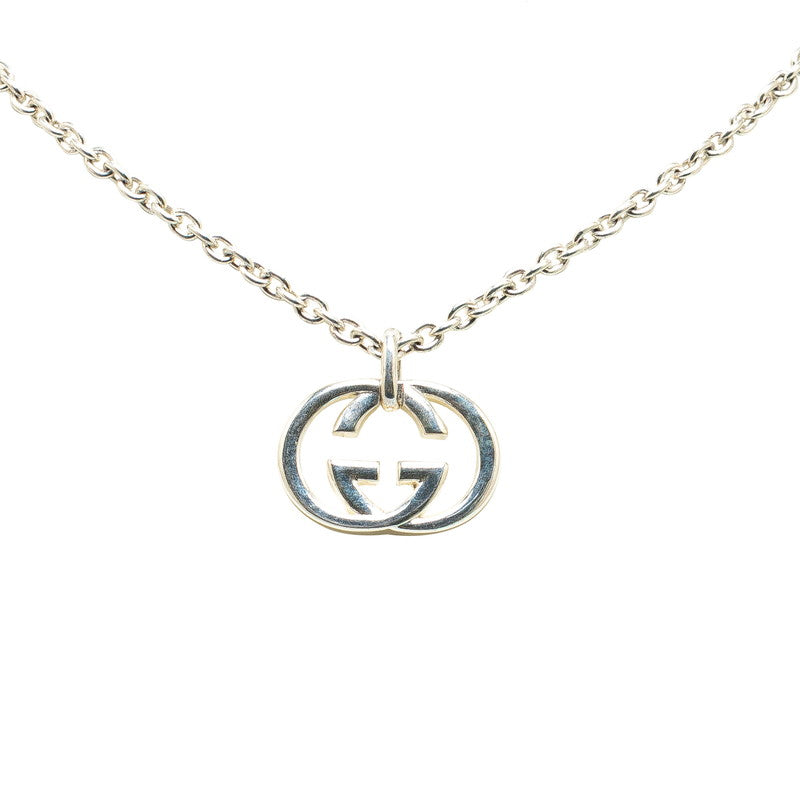 Gucci Interlocking G Necklace SV925 Silver in Very Good Condition