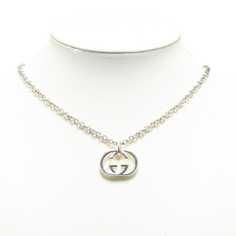 Gucci Interlocking G Necklace SV925 Silver in Very Good Condition