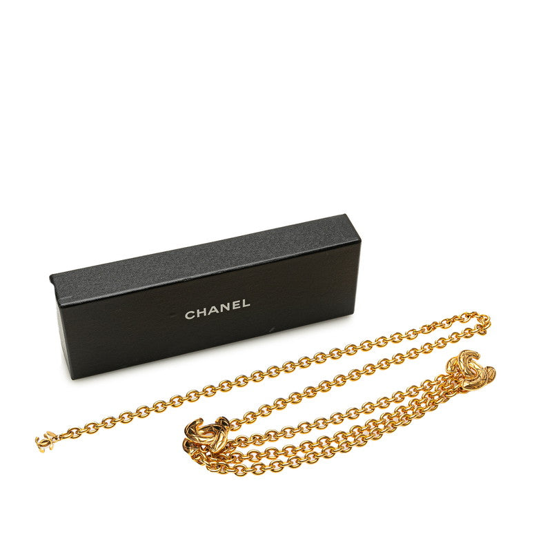 Chanel Matelasse Coco Mark Chain Belt Gold