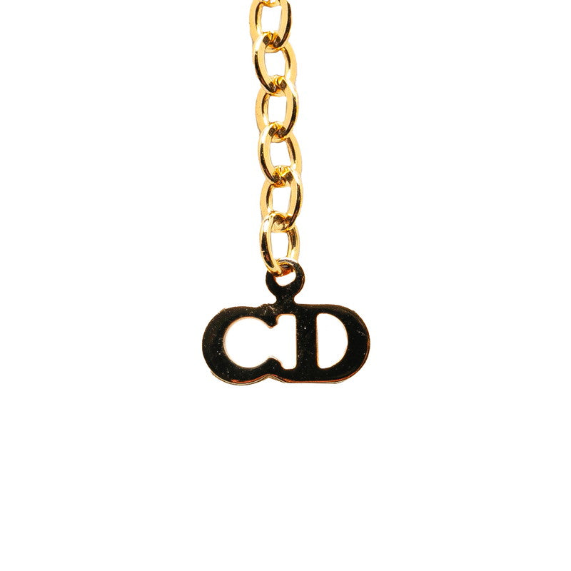 Dior Gold Plated CD Logo Necklace