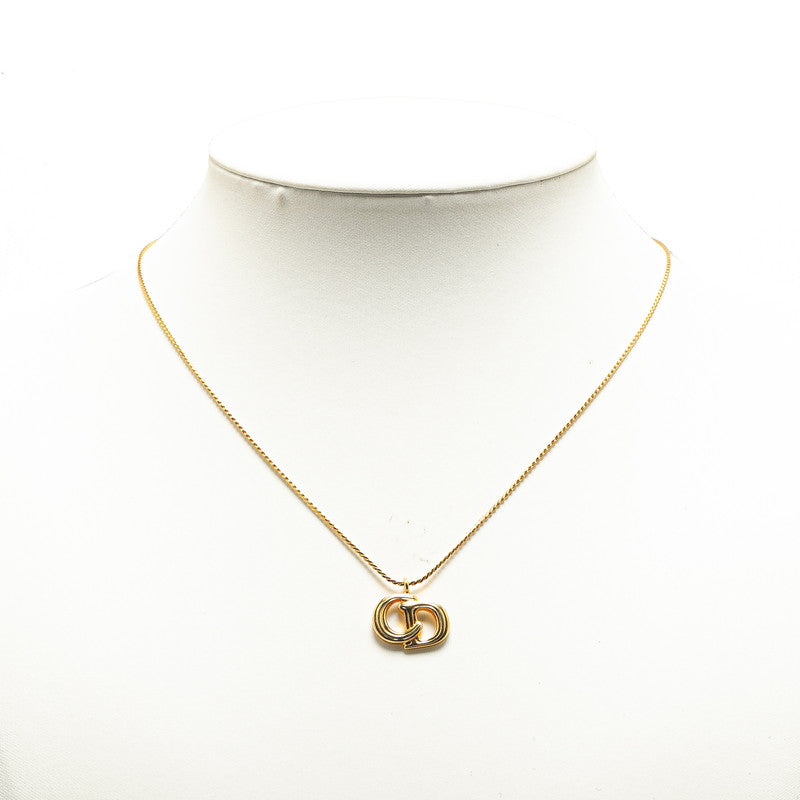 Dior Gold Plated CD Logo Necklace