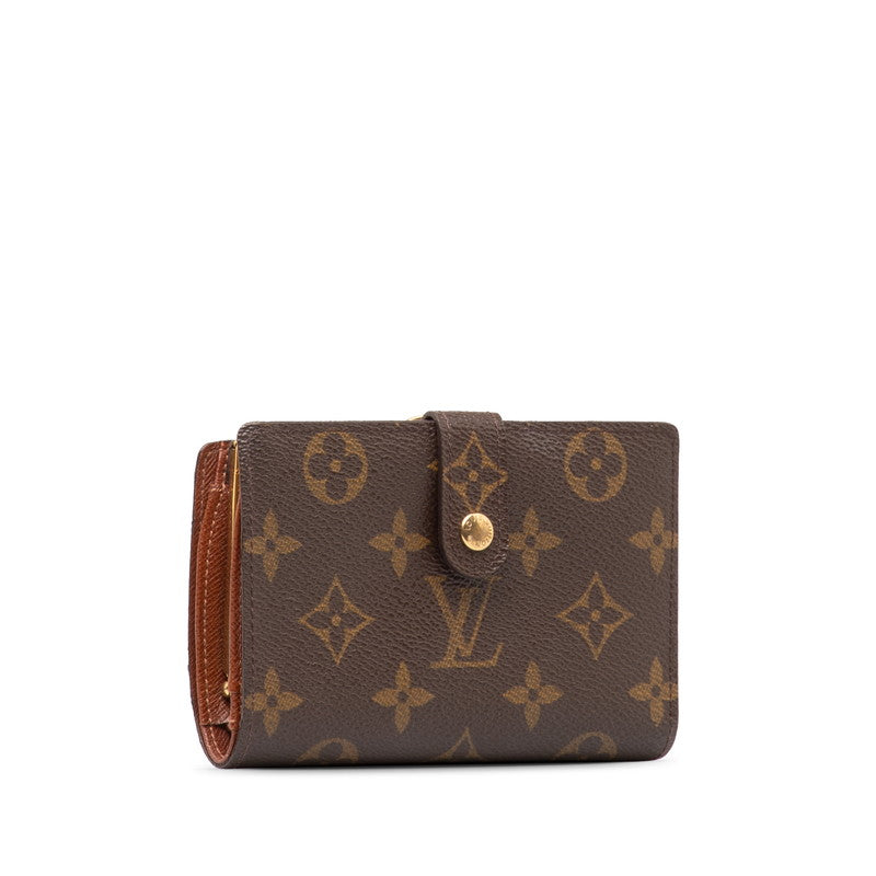 Louis Vuitton Monogram Bifold Wallet M61663 Brown PVC Leather