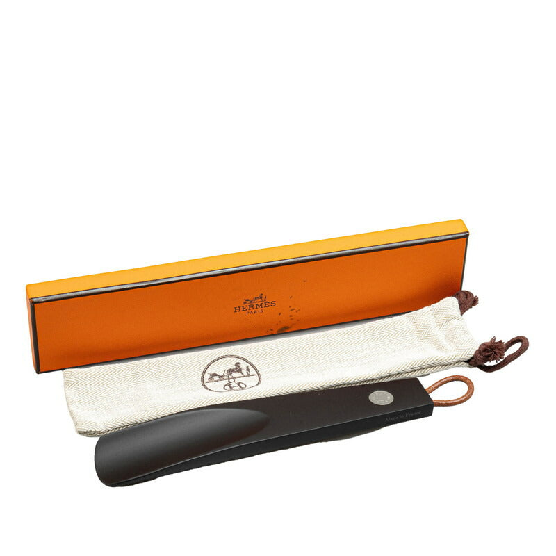 Hermes Stainless Steel Beech Shoe Horn