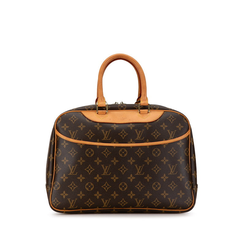 Louis Vuitton Monogram Deauville Handbag Brown