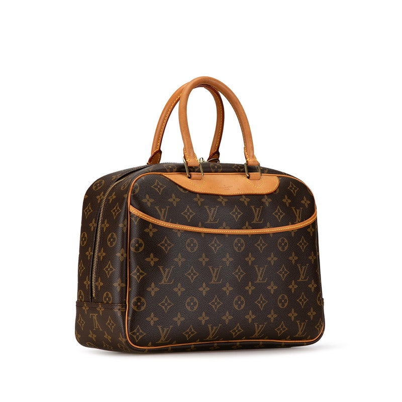 Louis Vuitton Monogram Deauville Handbag Brown