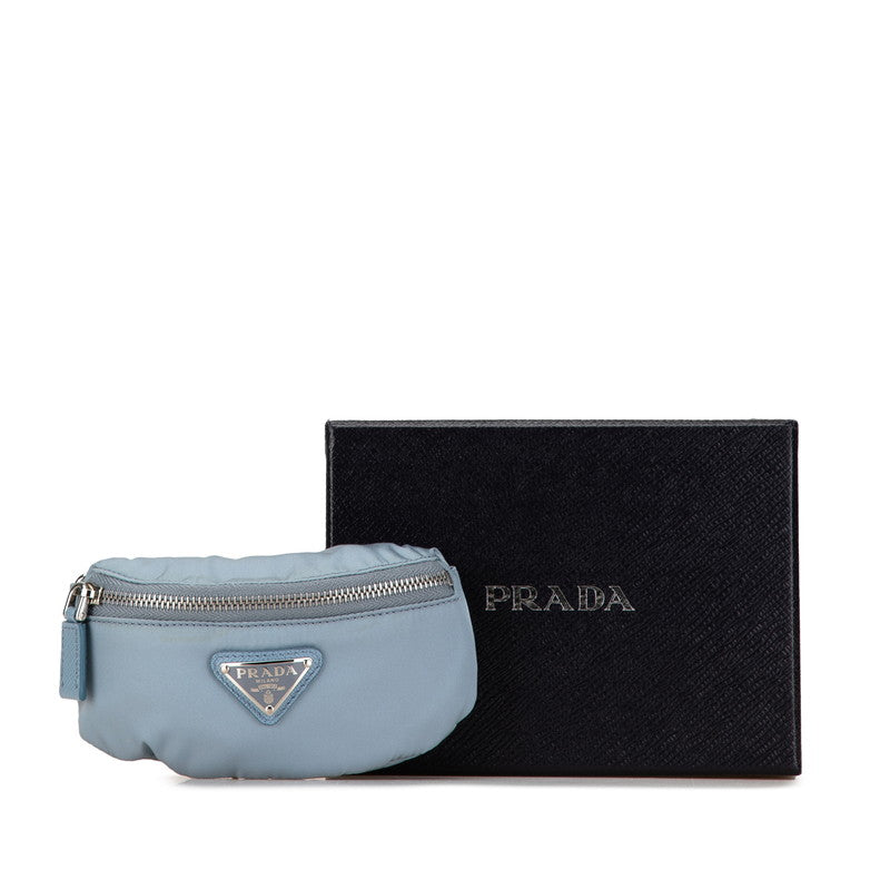 Prada Nylon Logo Plate Wrist Pouch 1TT095