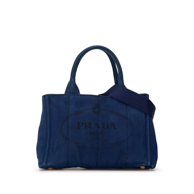 Prada Canapa SS Logo Canvas Handbag