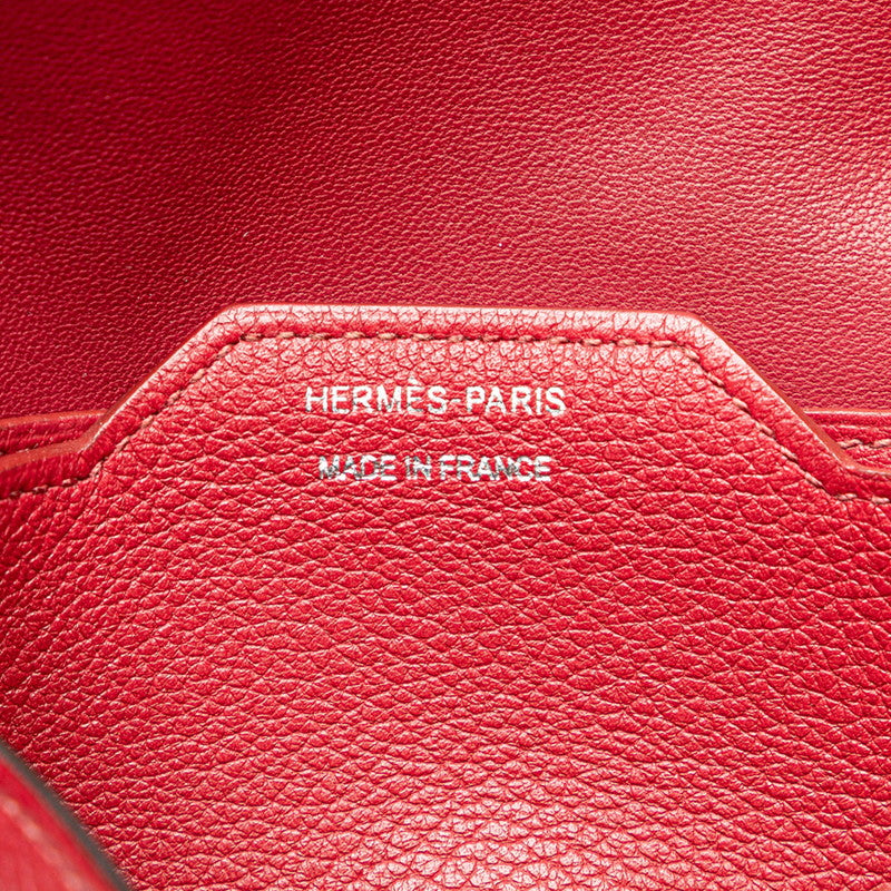 Hermes Passant Compact Bifold Wallet Red