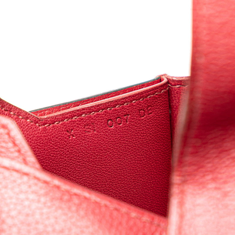 Hermes Passant Compact Bifold Wallet Red