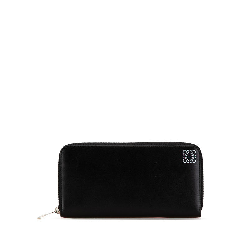 Loewe Leather Amazona Zip Wallet Black