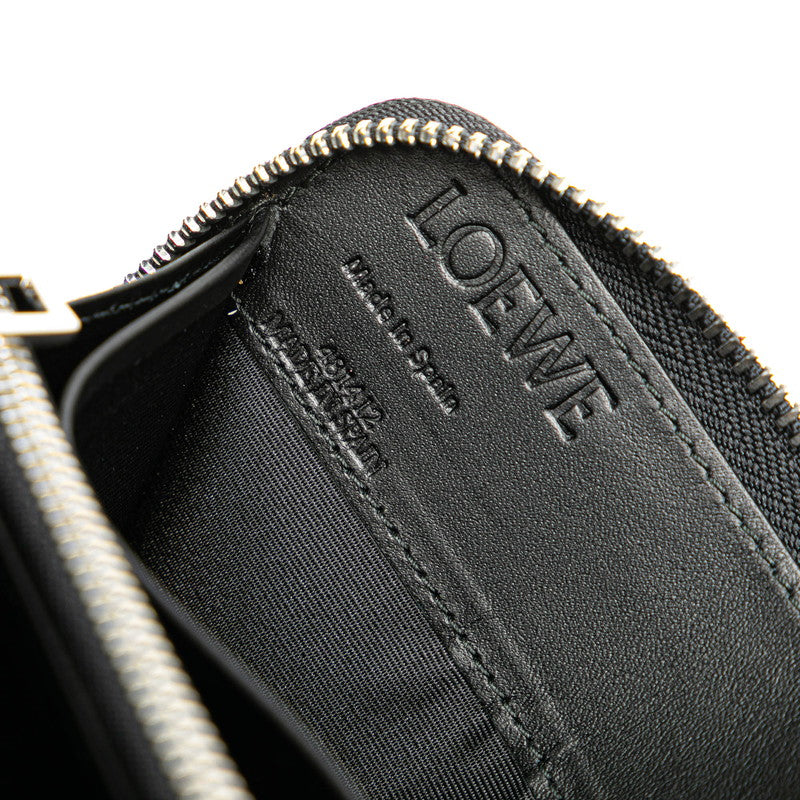 Loewe Leather Amazona Zip Wallet Black