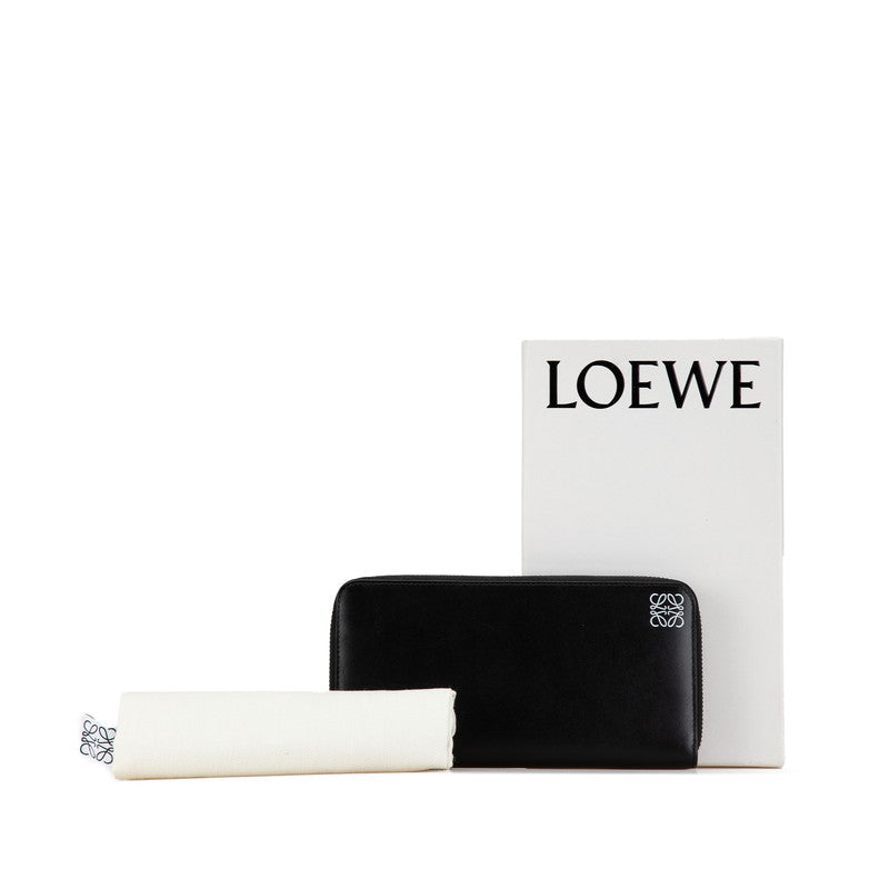 Loewe Leather Amazona Zip Wallet Black