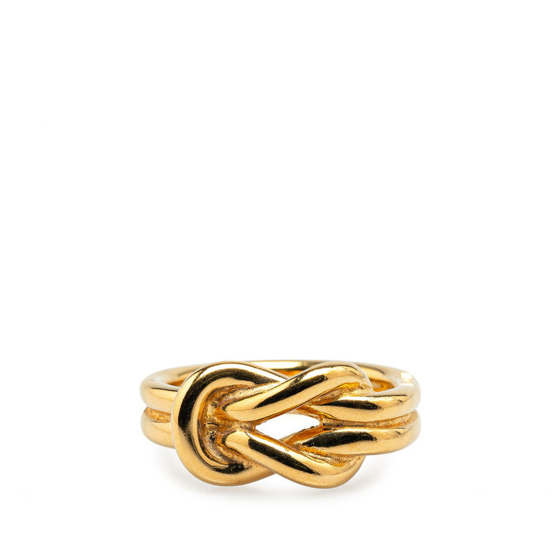 Hermes Gold Plated Scarf Ring