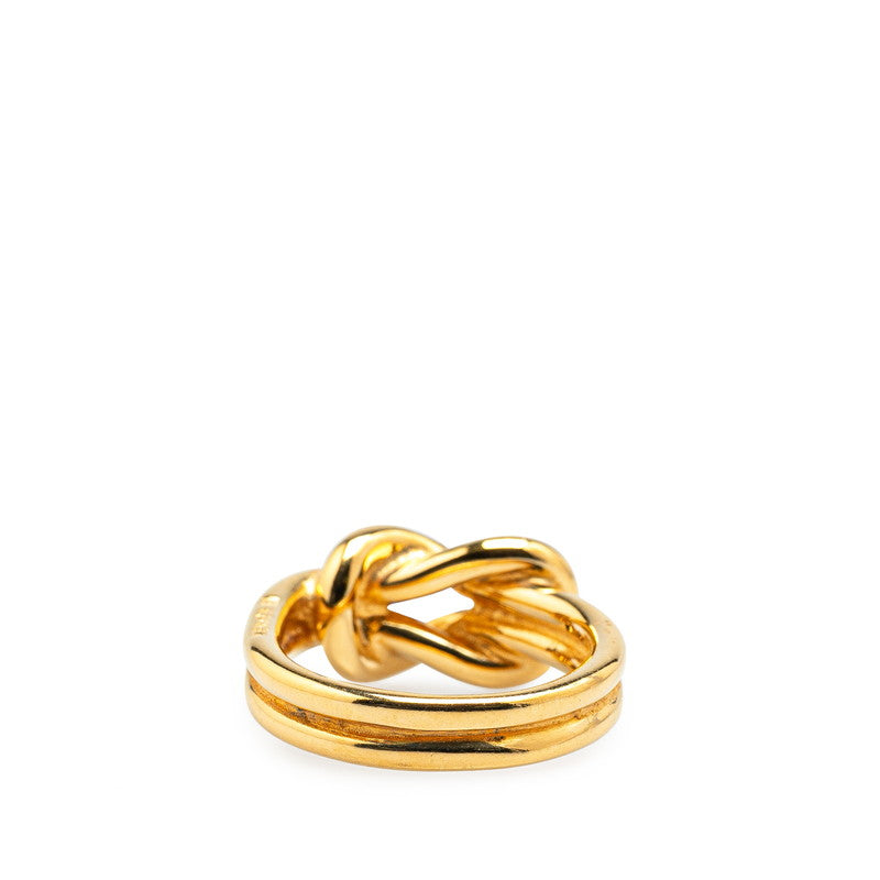 Hermes Gold Plated Scarf Ring