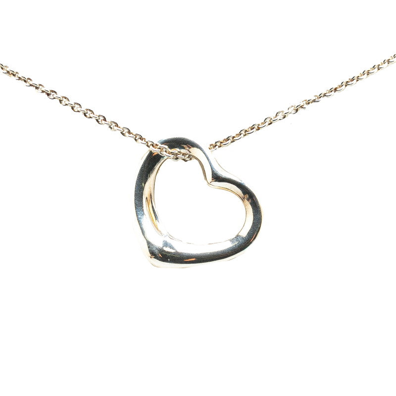 Tiffany & Co Open Heart Large Necklace Silver