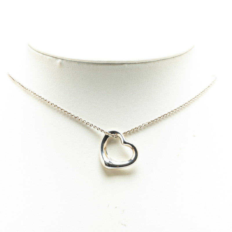 Tiffany & Co Open Heart Large Necklace Silver