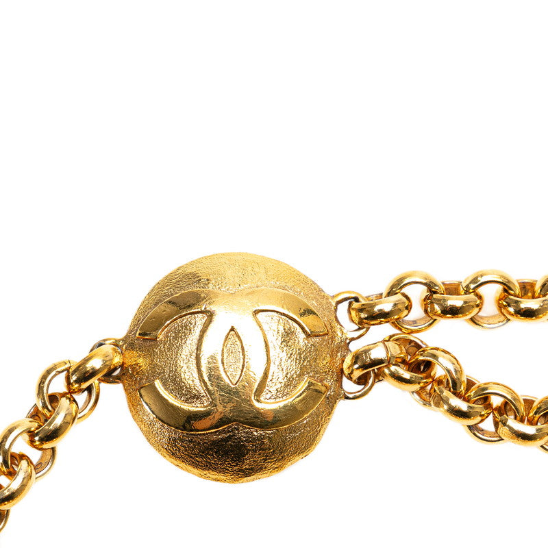 Chanel Coco Mark Round Chain Belt Gold