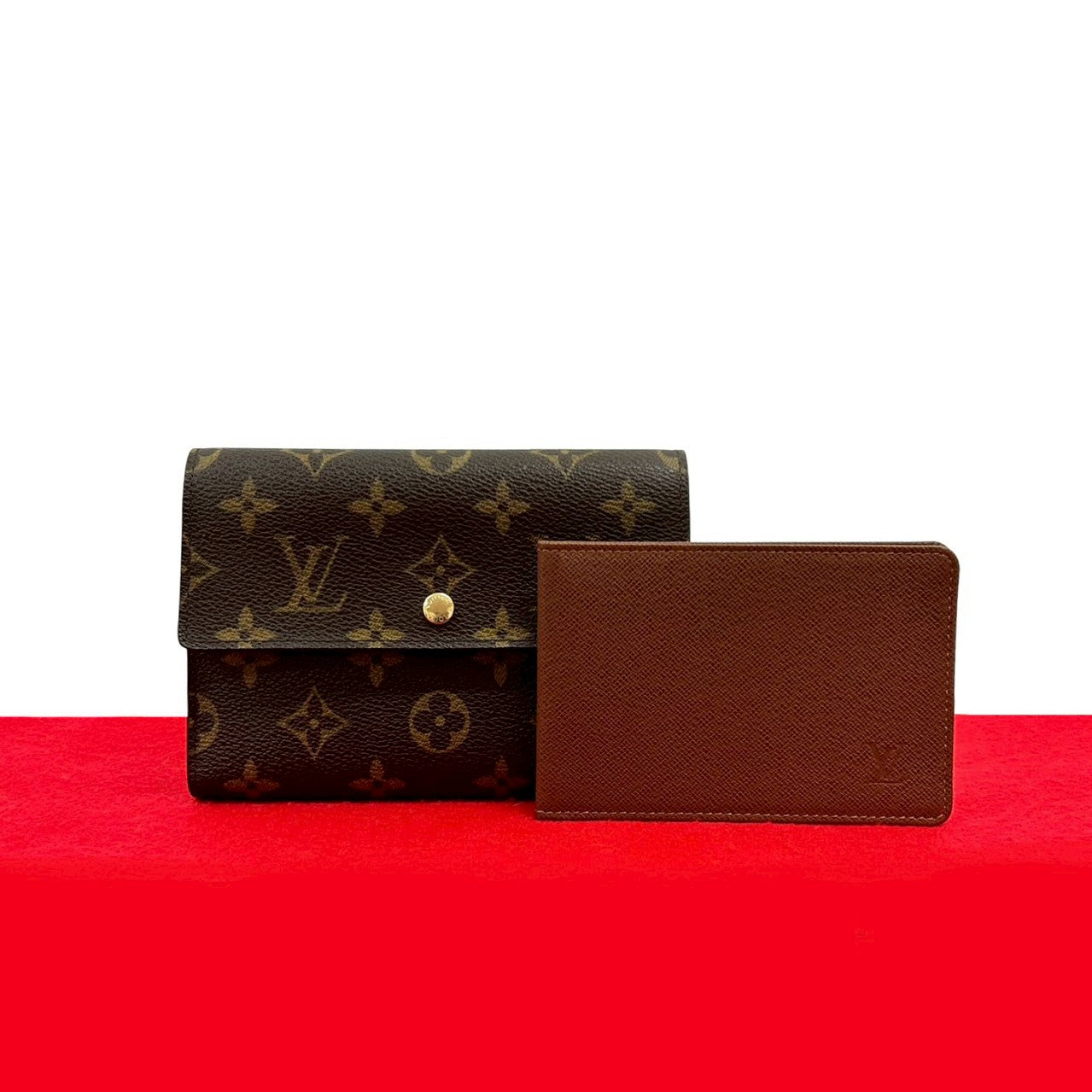 Louis Vuitton Porte Tresor Etui Papier Monogram Trifold Wallet