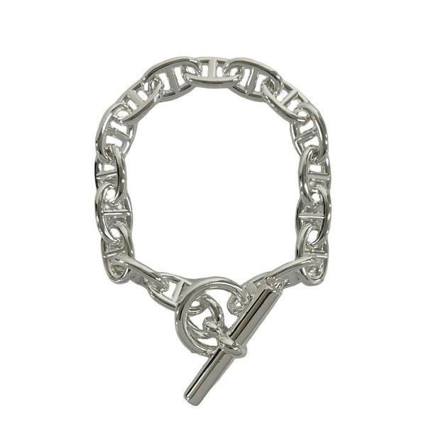 HERMES Chaine dAncre MM Silver Bracelet