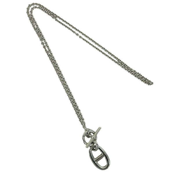 Hermes Chaine d’Ancre Amulette Silver Necklace