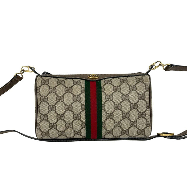 Gucci GG Supreme Leather Shoulder Bag