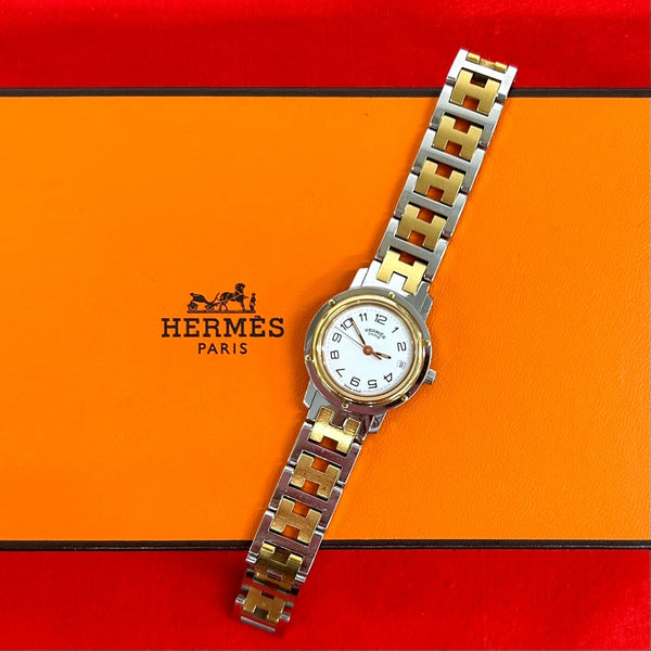 Hermes Clipper Stainless Steel Quartz