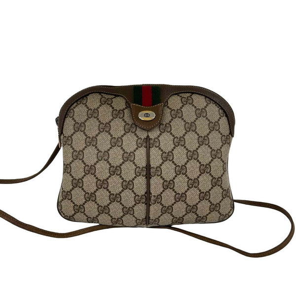 Gucci GG Supreme Leather Shoulder Bag