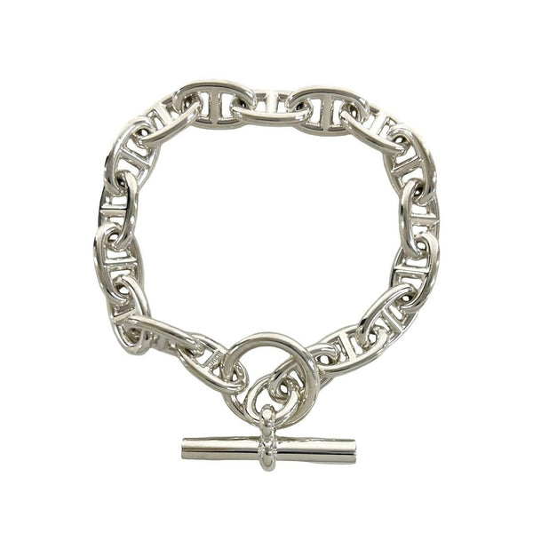 Hermes Chaine d Ancre MM Silver Bracelet