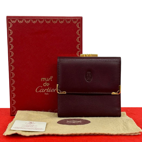 Cartier Must Leather Trifold Wallet
