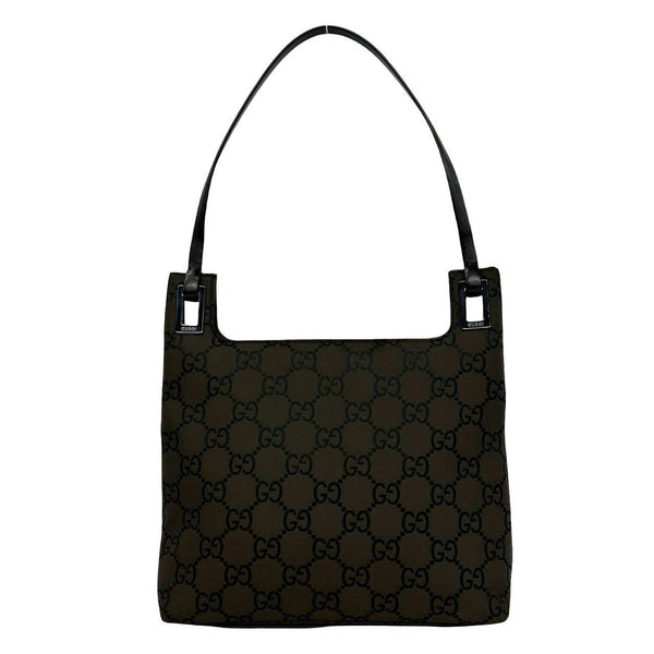Gucci GG Canvas Leather Shoulder Bag