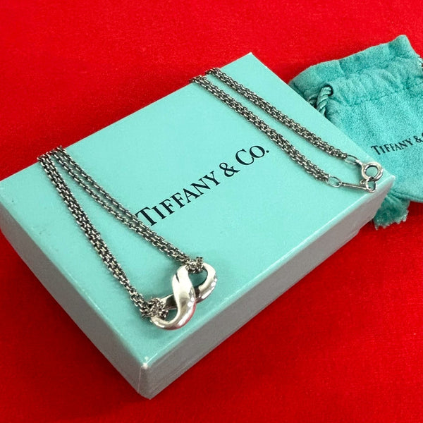 Tiffany Co Infinity Silver Necklace