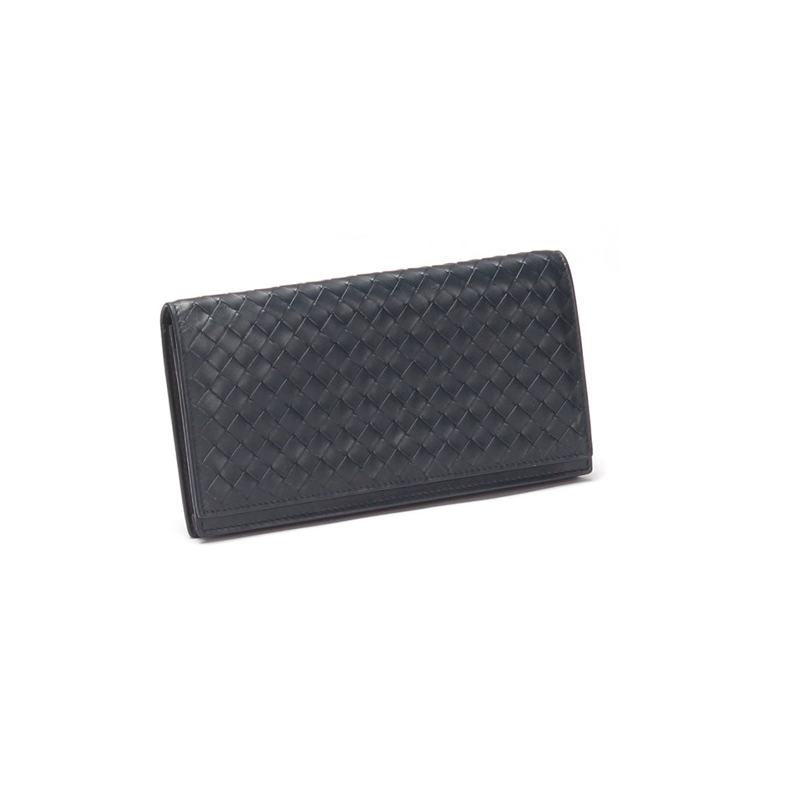 Intrecciato Leather Continental Flap Wallet