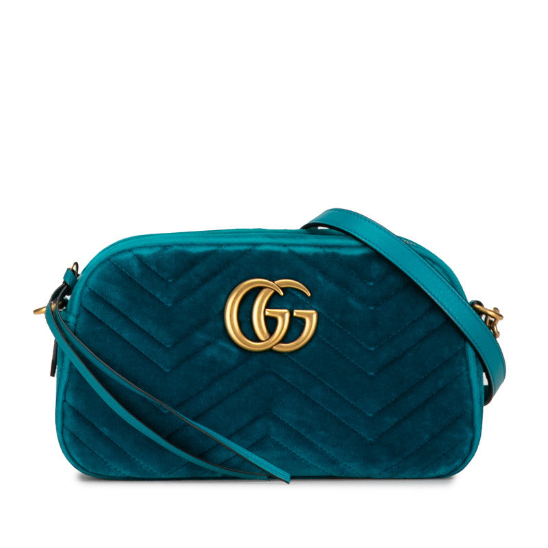 Gucci GG Marmont Velvet Chain Shoulder Bag 447632 in Great Condition