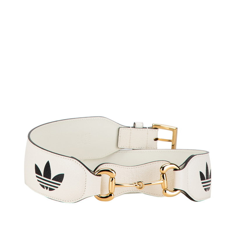 Gucci x Adidas Leather Horsebit Belt