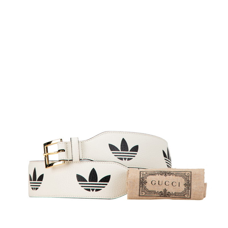 Gucci x Adidas Leather Horsebit Belt