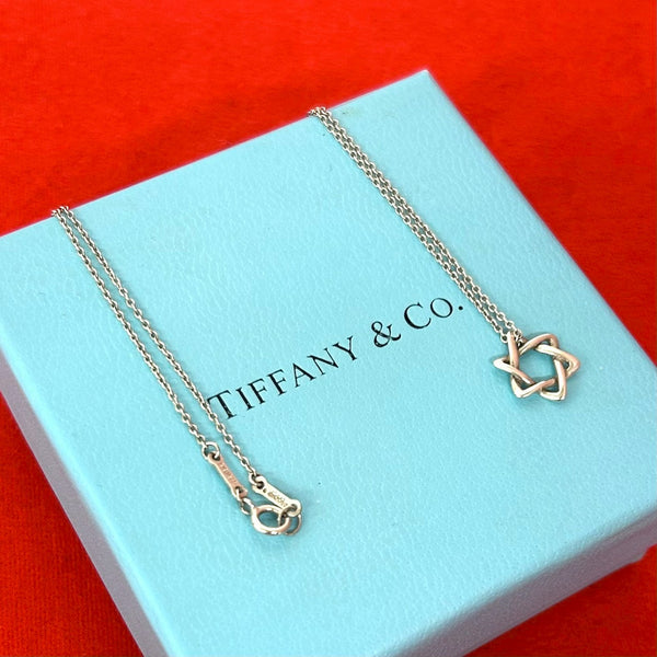 Tiffany&Co. Star of David Silver Necklace