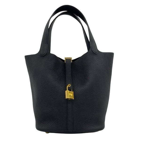 Hermes Picotin Lock MM Leather Handbag