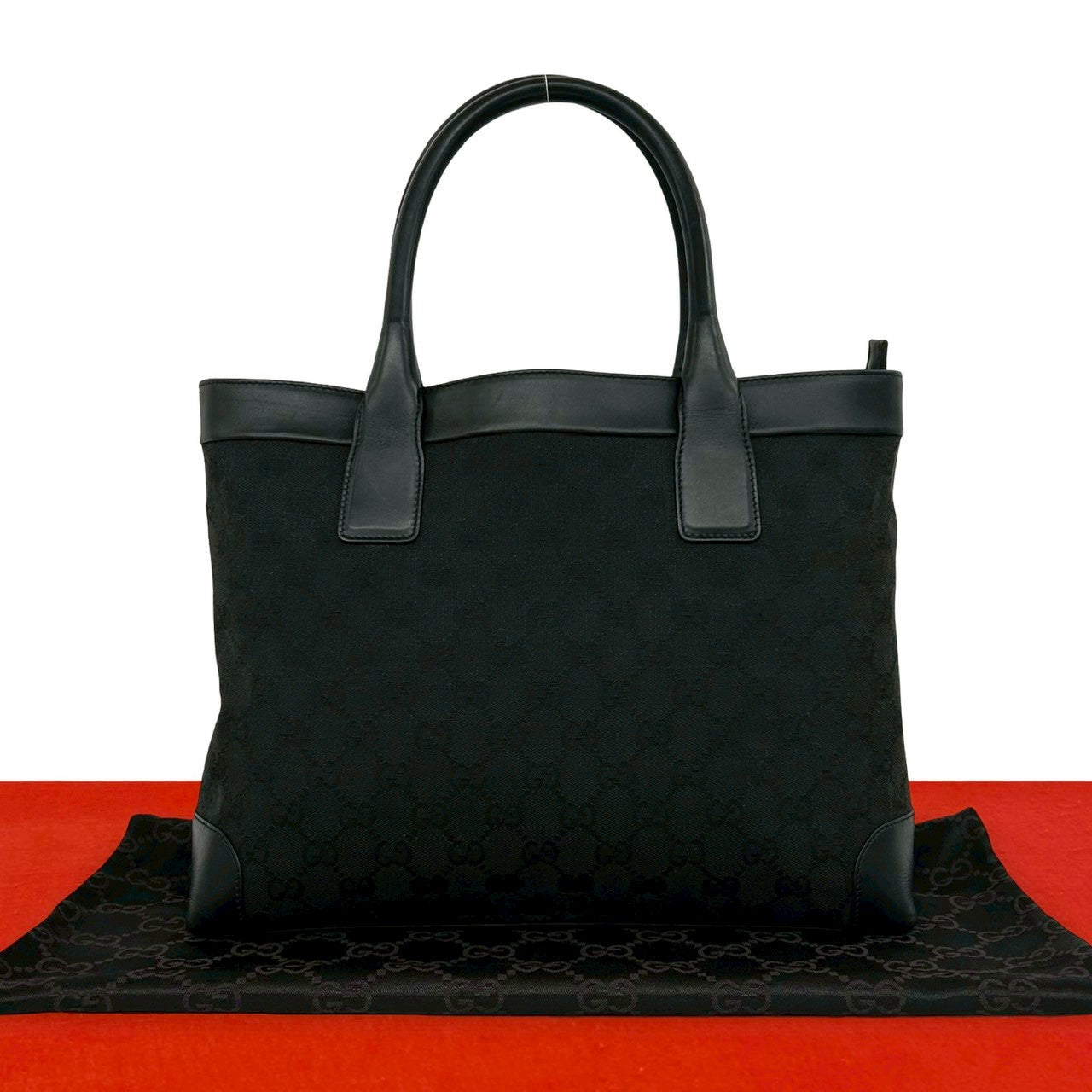 Gucci GG Canvas Leather Handbag
