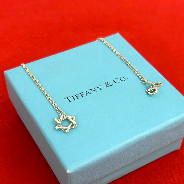 Tiffany&Co. Silver Star of David Necklace