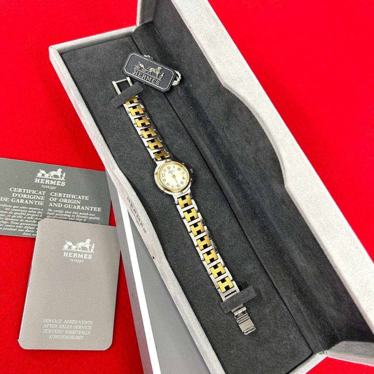 Hermes Clipper Stainless Steel Quartz