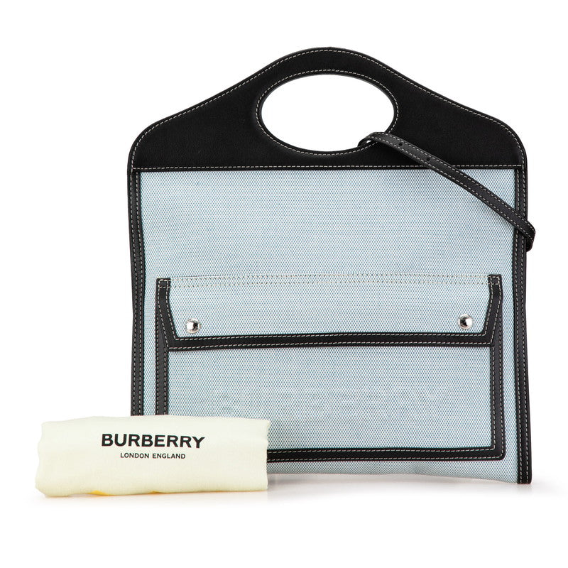 Burberry Canvas Leather Pocket Bag