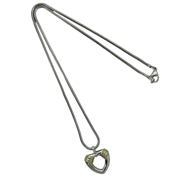 Tiffany&Co. Silver Au750 Heart Snake Necklace