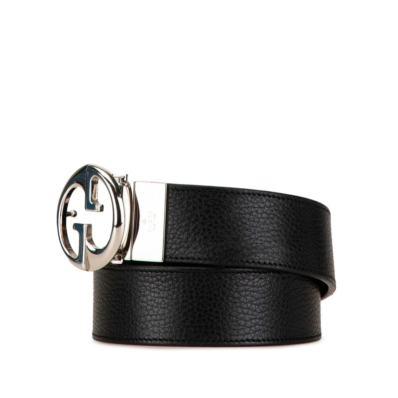 Gucci Interlocking G Reversible Leather Belt