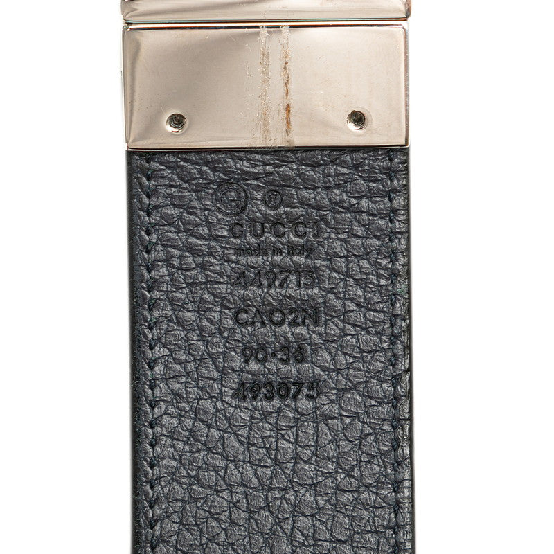 Gucci Interlocking G Reversible Leather Belt