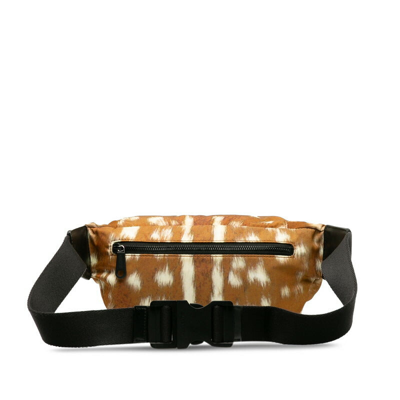 Burberry Nylon Deer Print Waist Bag Light Brown in Great Condition