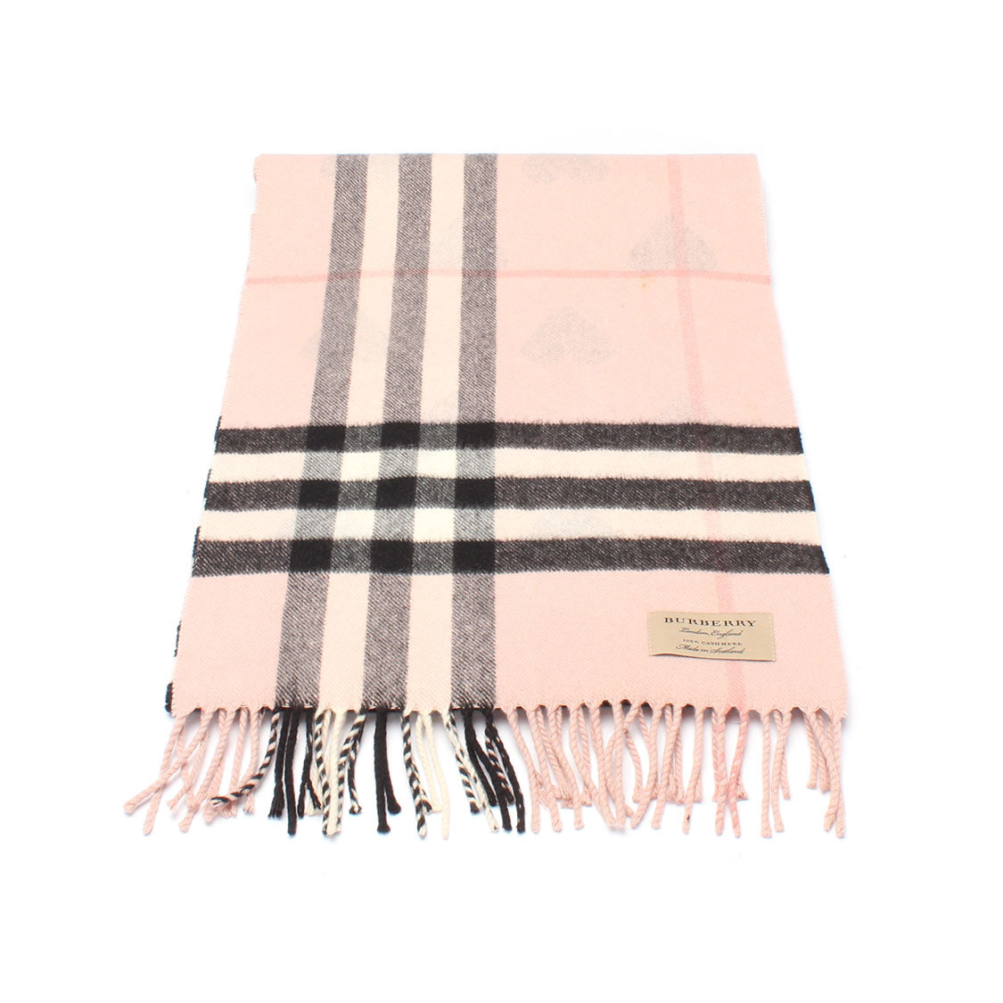 Check Heart Cashmere Scarf