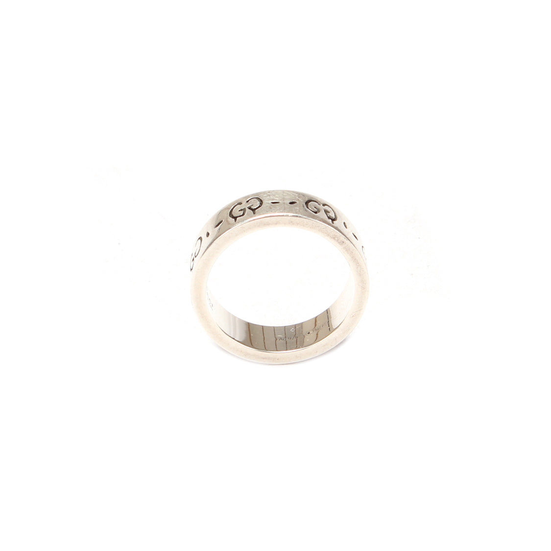 Silver GG Ghost Icon Ring