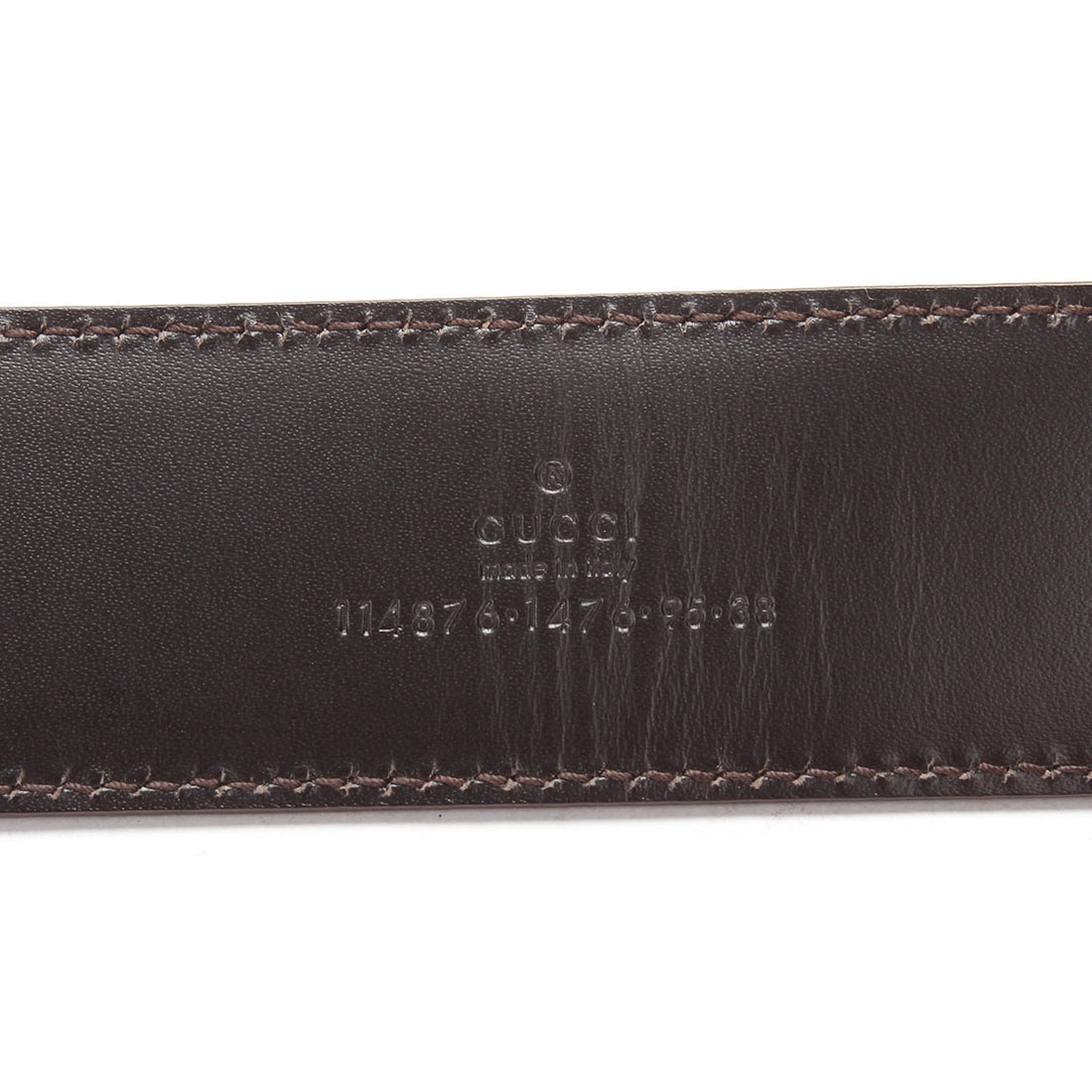 Interlocking G Leather Belt 114876