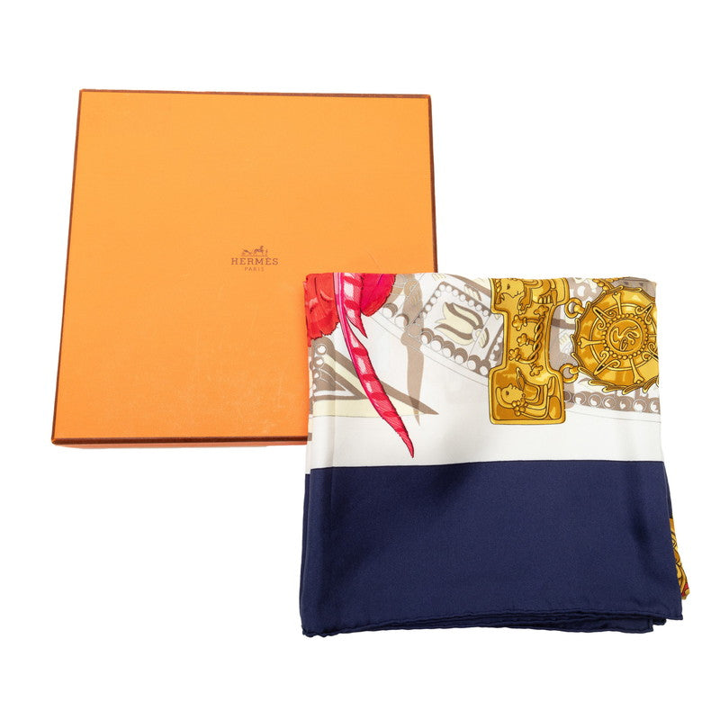 Hermes Silk Scarf Buddha Carnival Multicolor